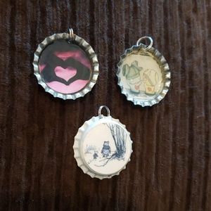 Bottle cap necklace charms!